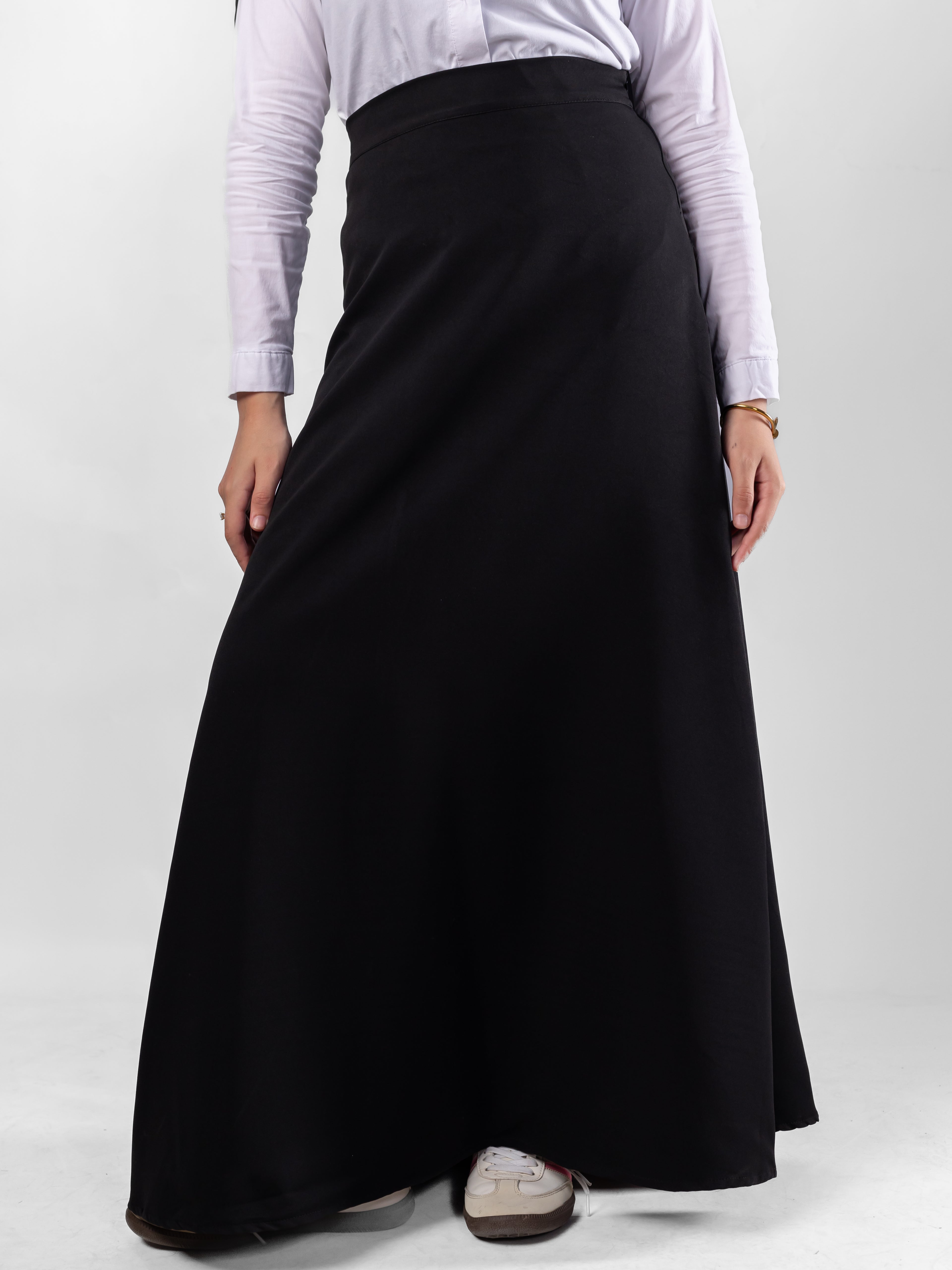 Kholoud — A-Line Black Skirt