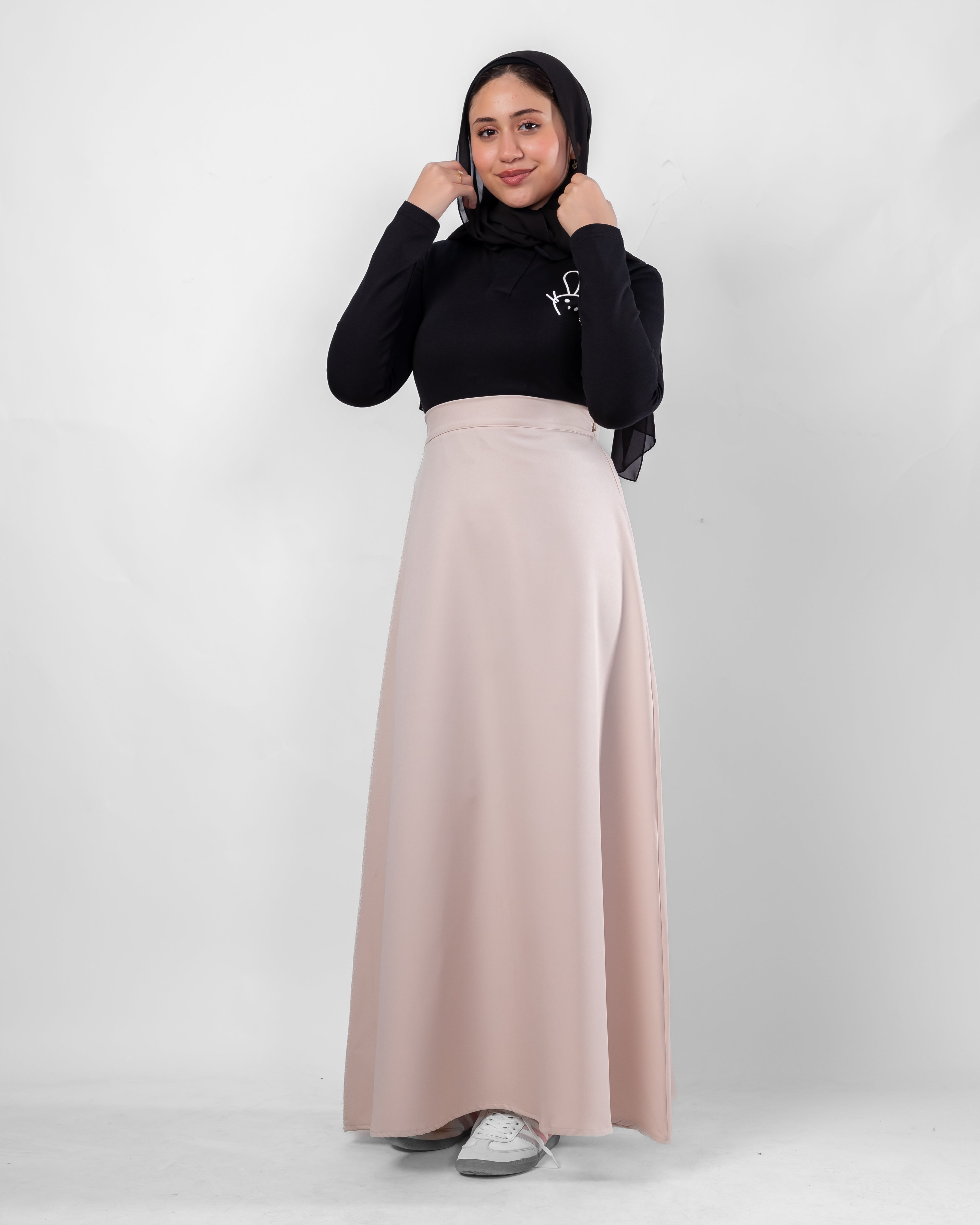 Rimal — A-Line Beige Skirt