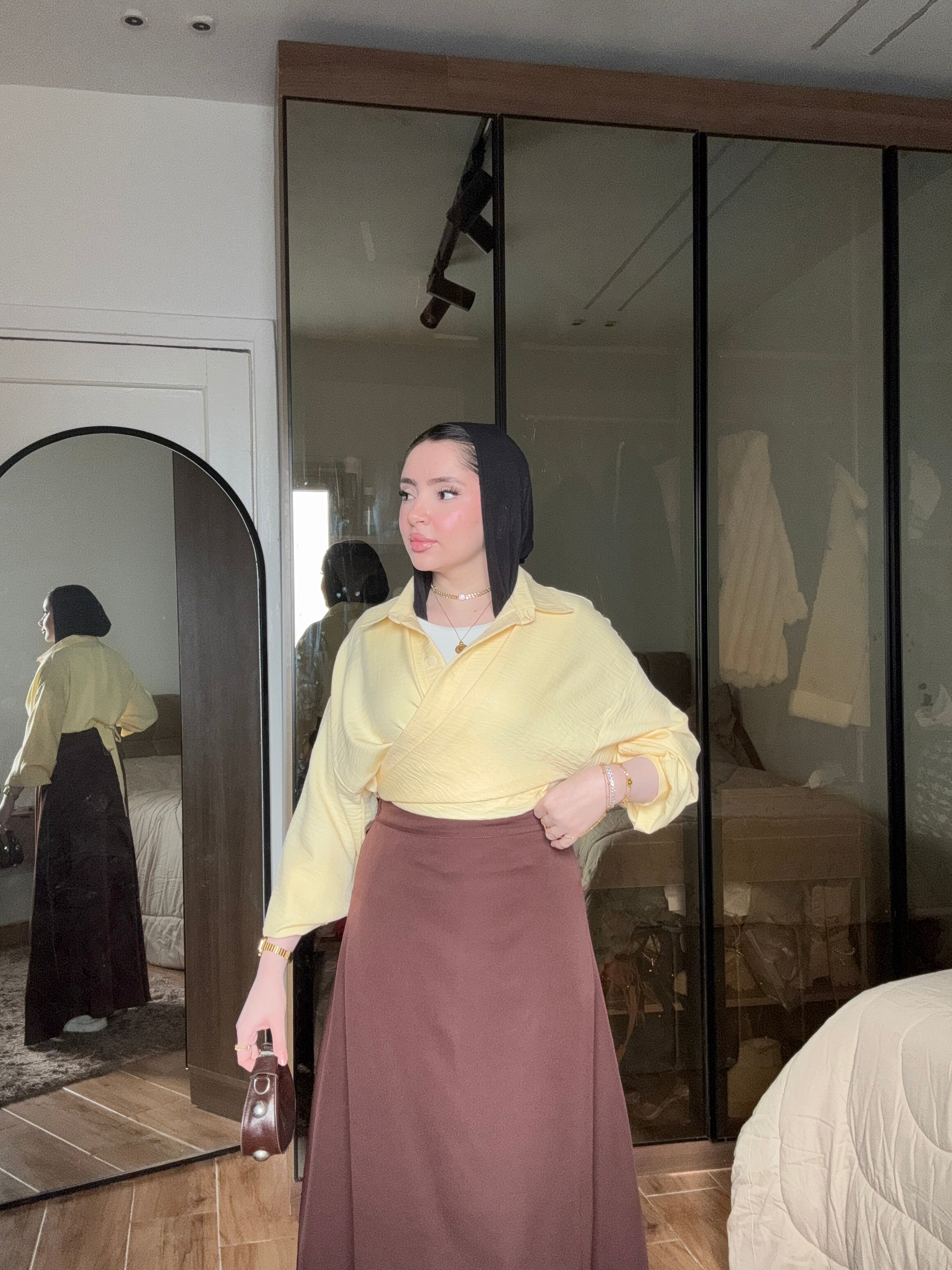 Samar — A-Line Brown Skirt