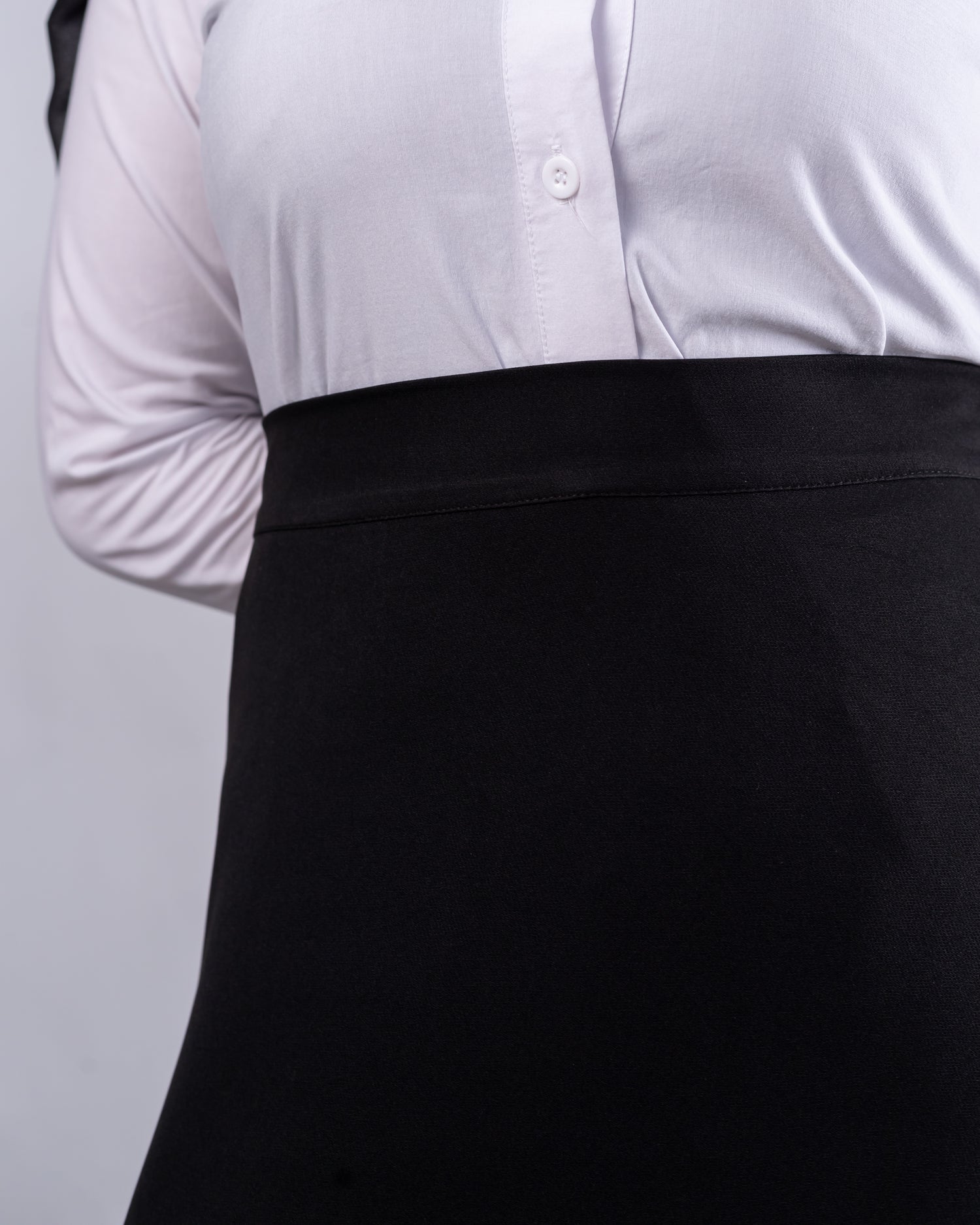 Kholoud — A-Line Black Skirt