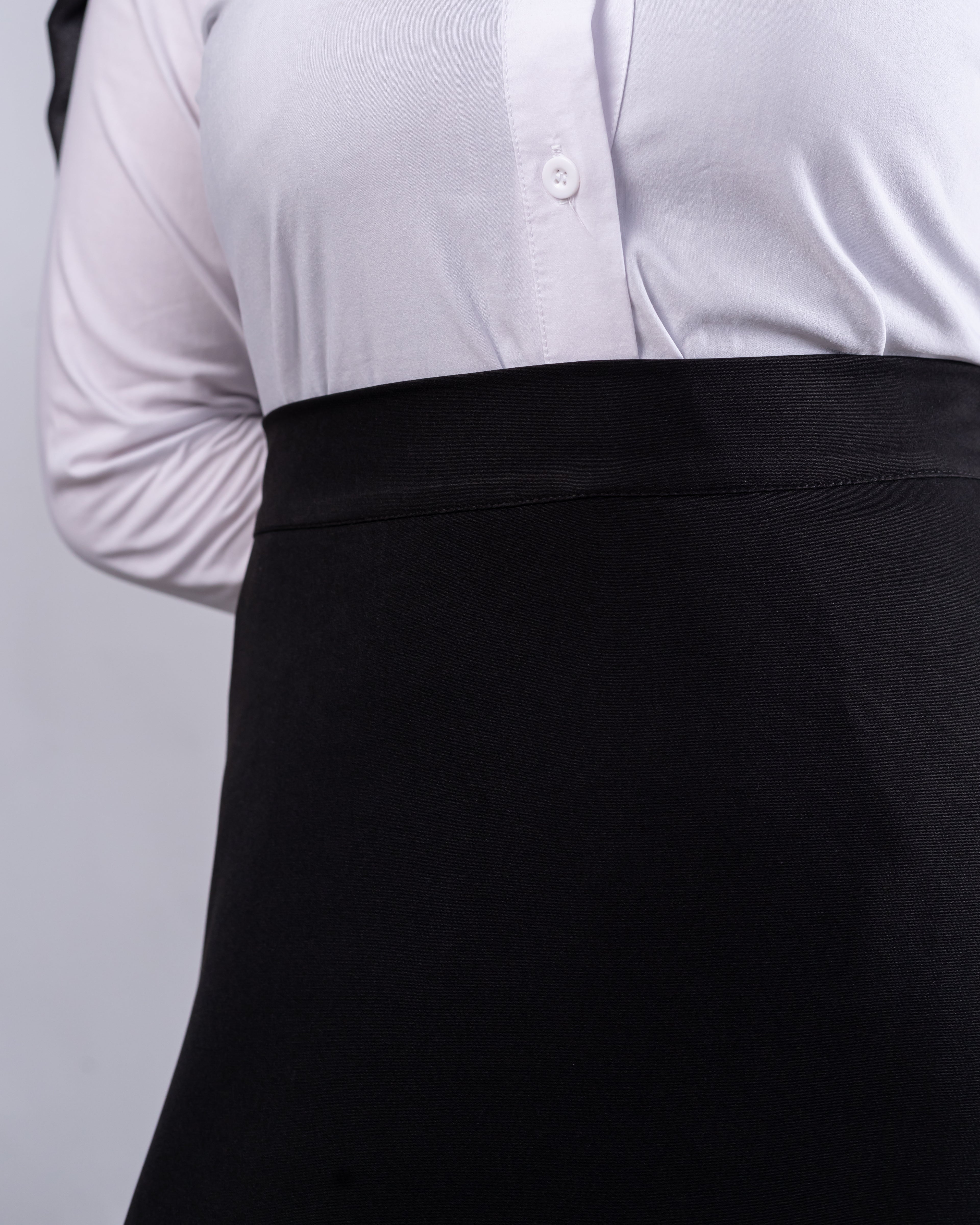 Kholoud — A-Line Black Skirt