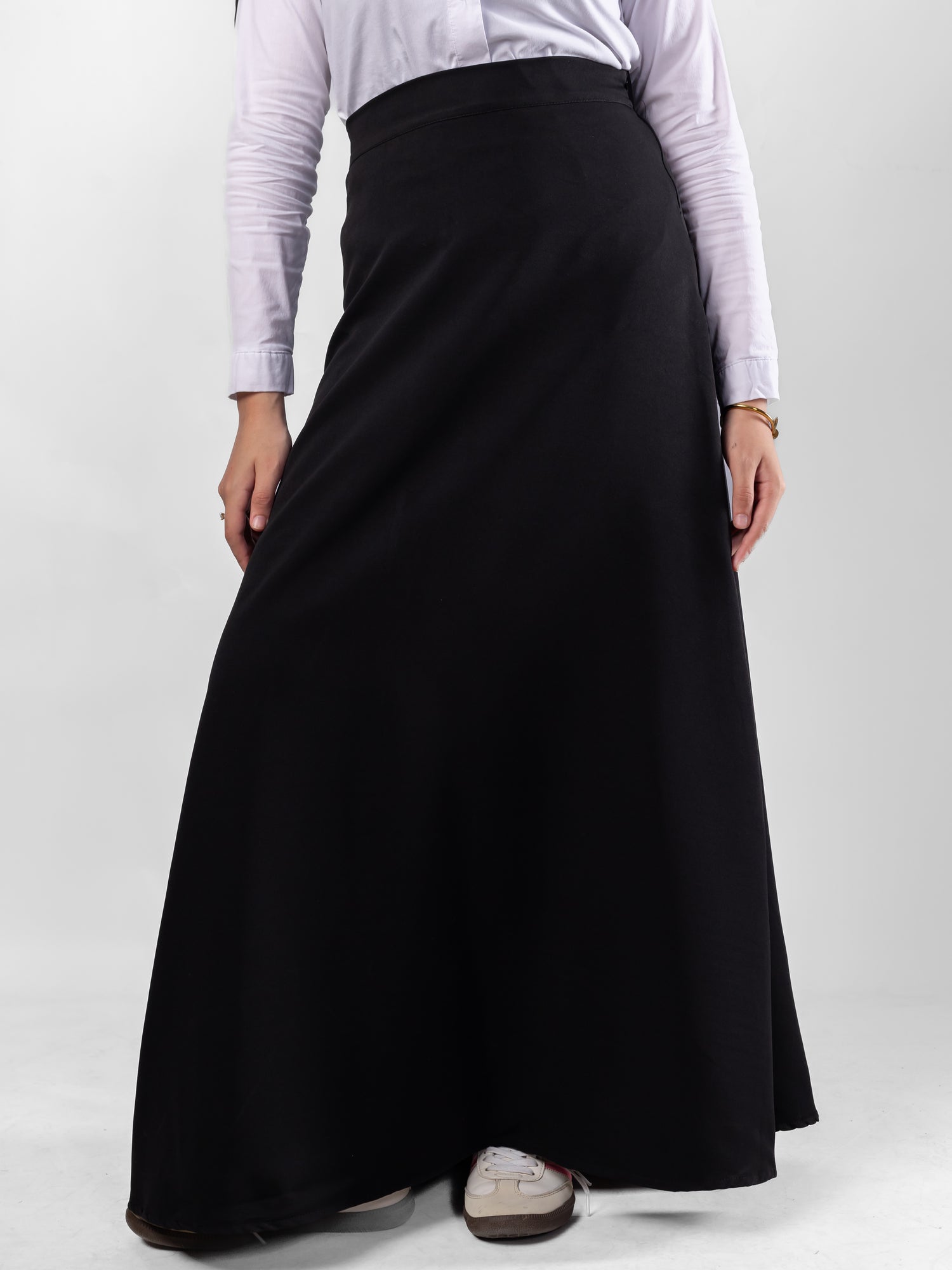 Kholoud — A-Line Black Skirt