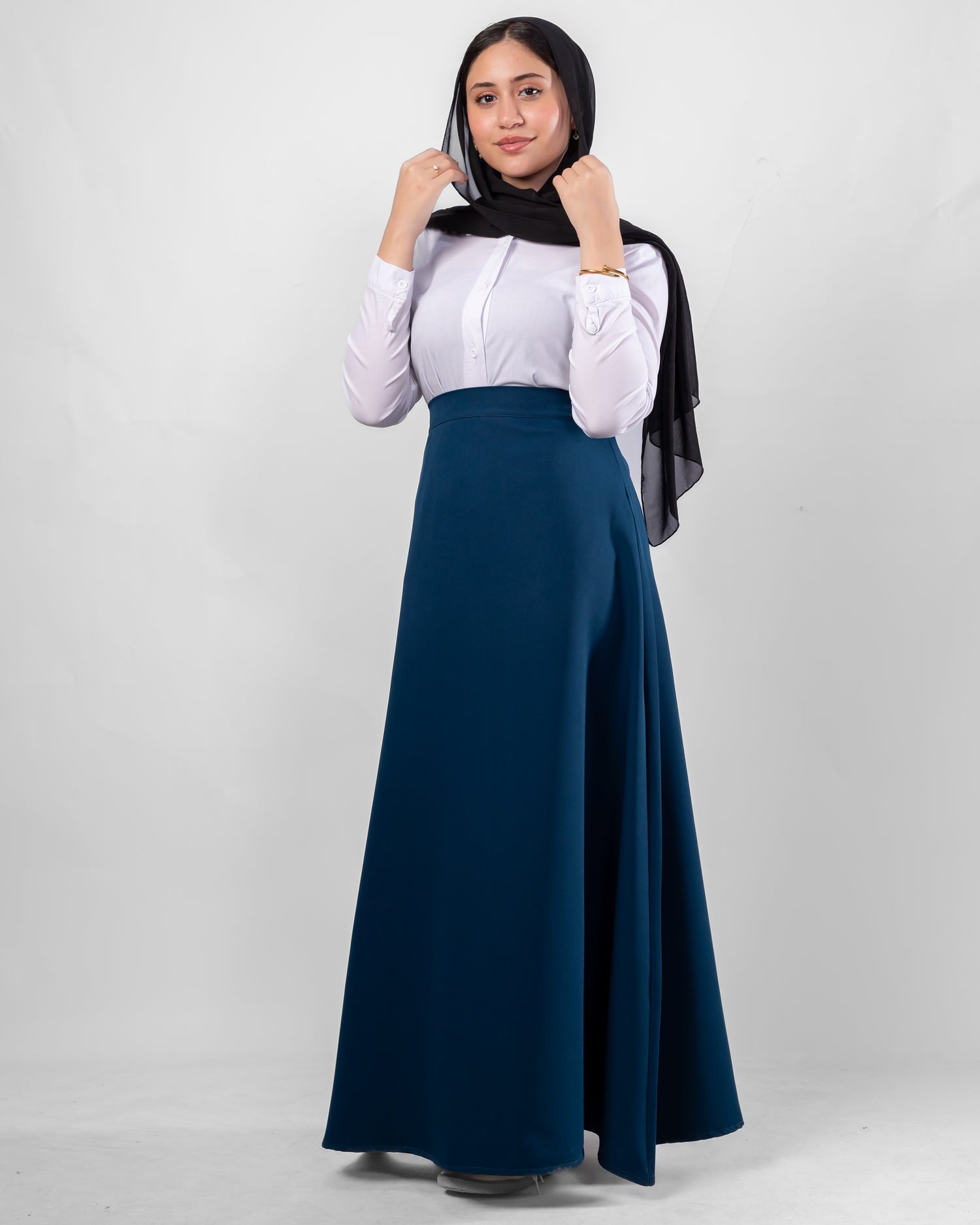 Amwaj — A-Line Petroleum Skirt