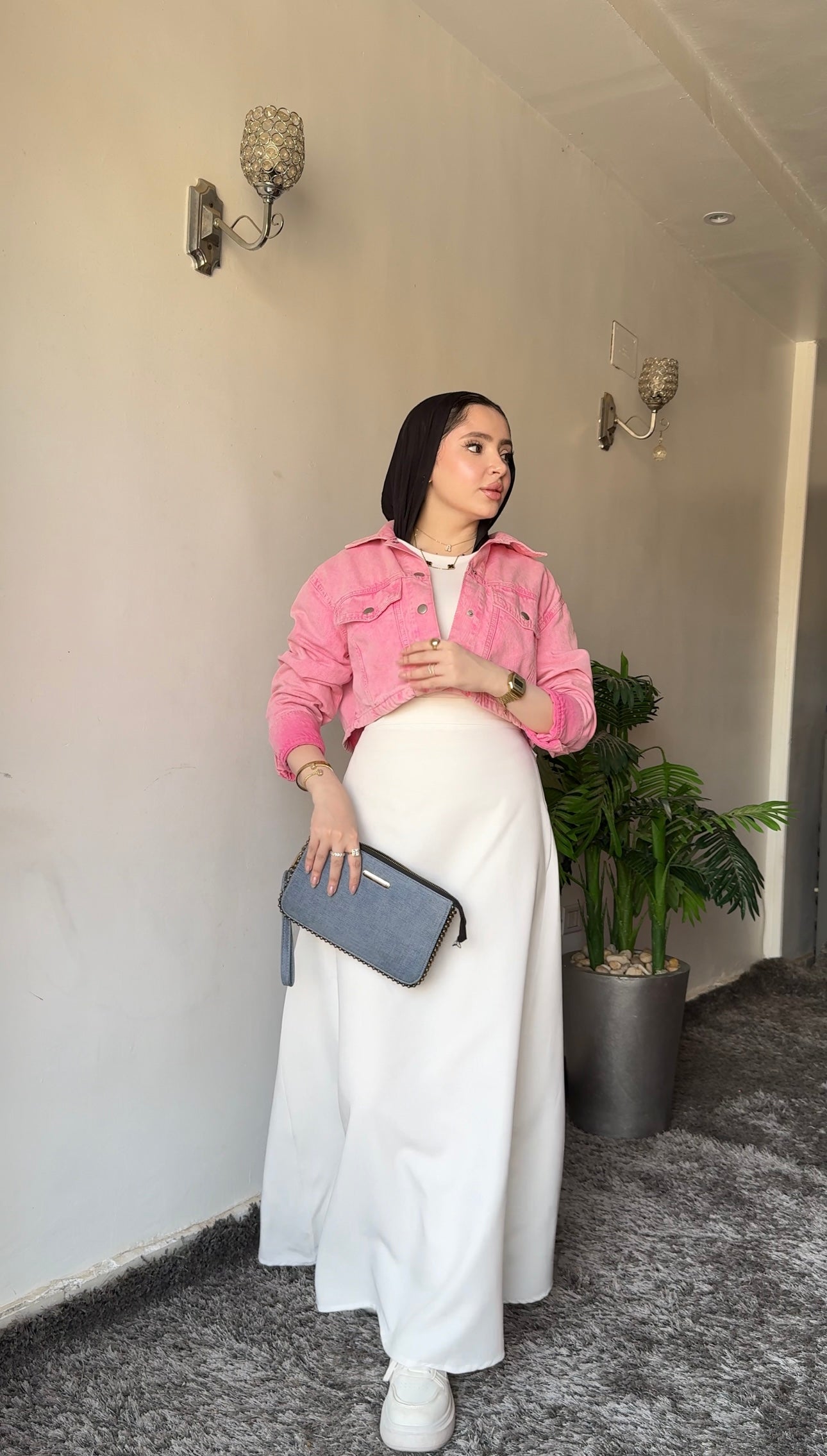 Nada — A-Line Off-White Skirt