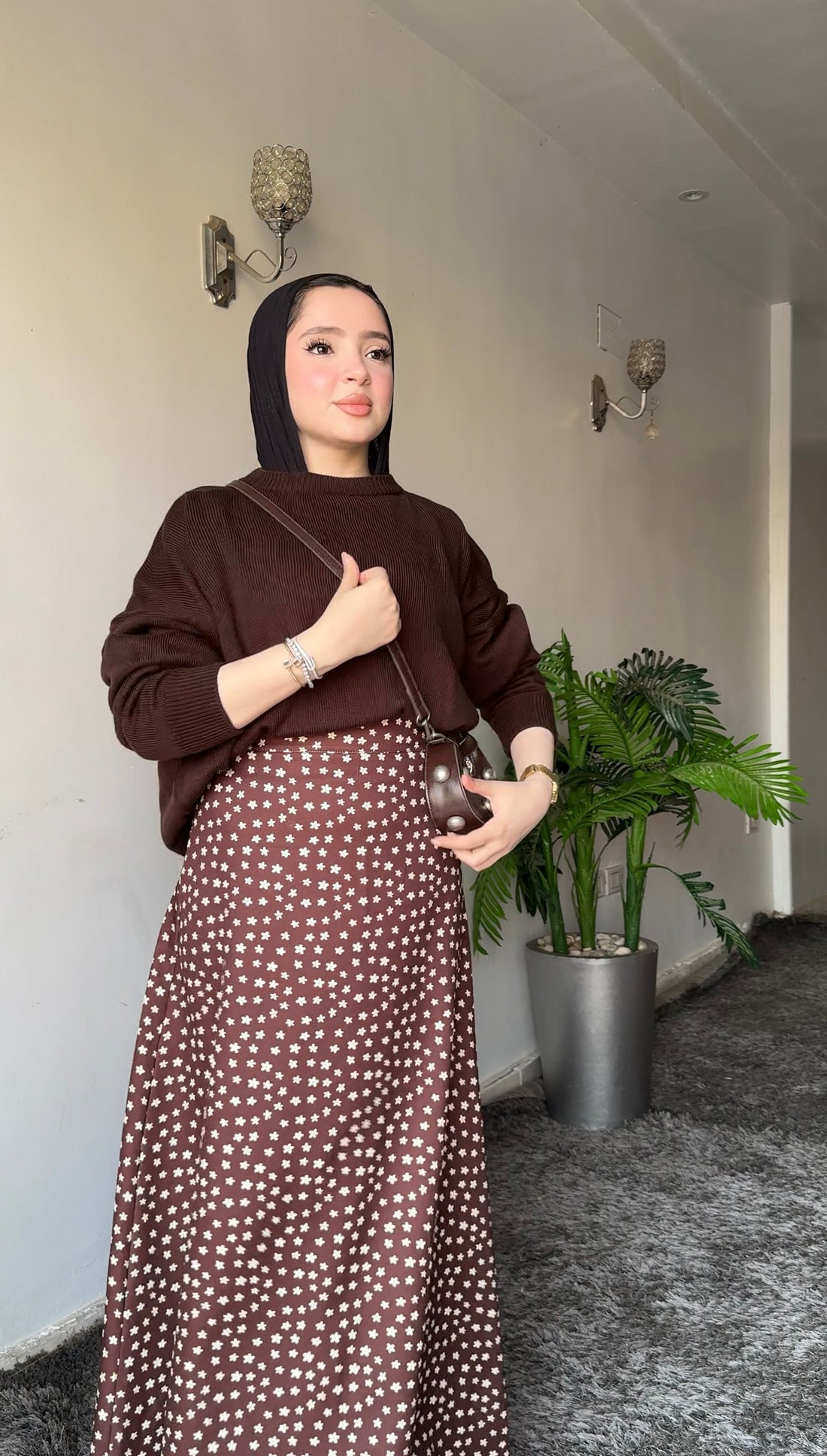 Nour — Daisy Print Floral Skirt
