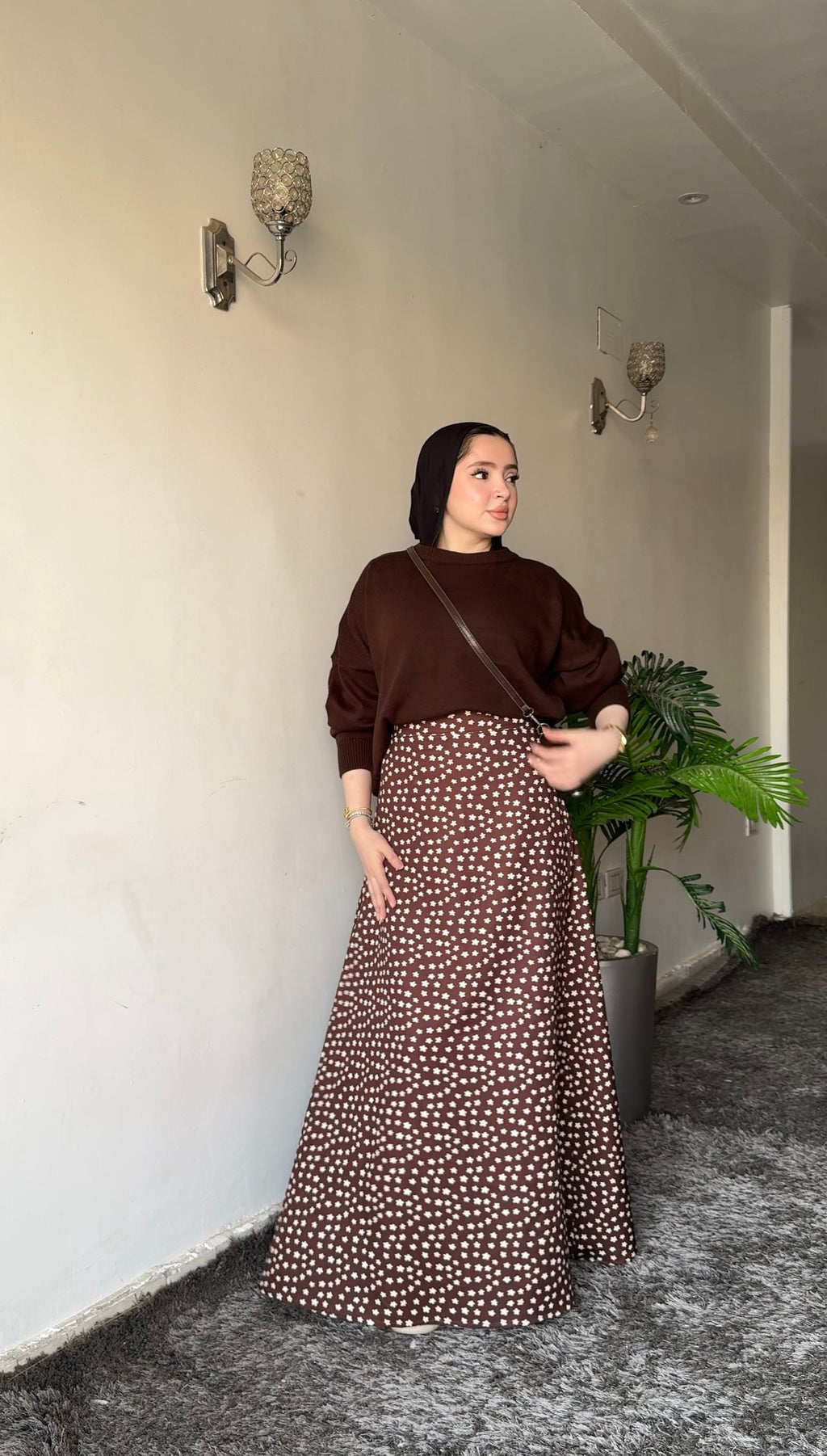 Nour — Daisy Print Floral Skirt