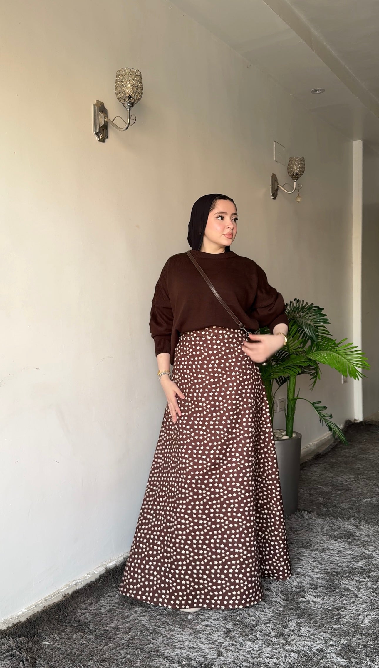 Nour — Daisy Print Floral Skirt