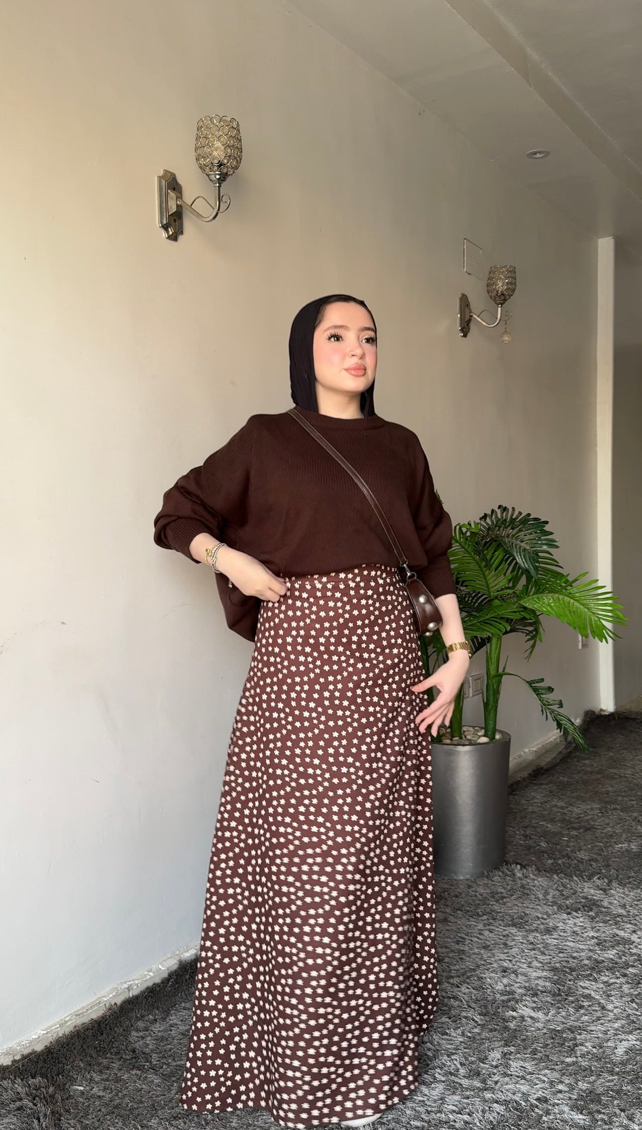 Nour — Daisy Print Floral Skirt