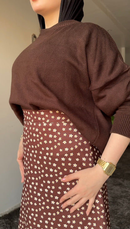 Nour — Daisy Print Floral Skirt