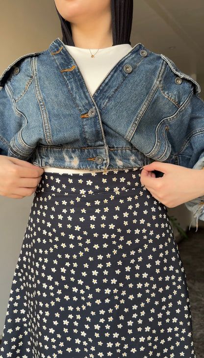 Nour — Daisy Print Floral Skirt