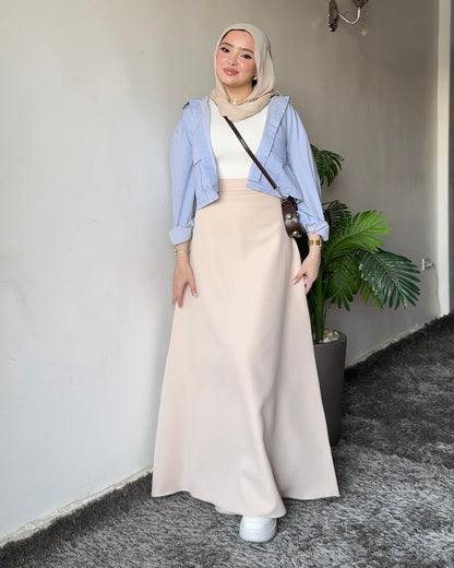 Rimal — A-Line Beige Skirt