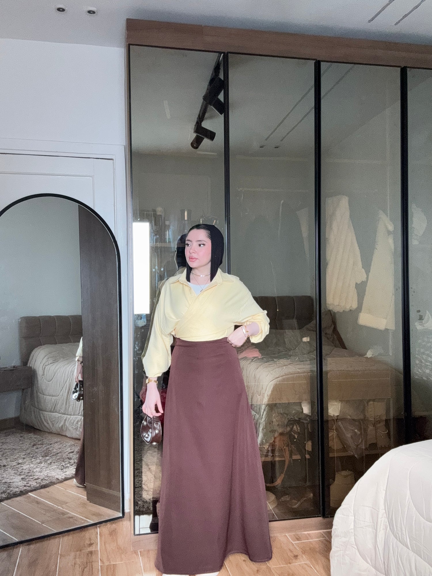Samar — A-Line Brown Skirt