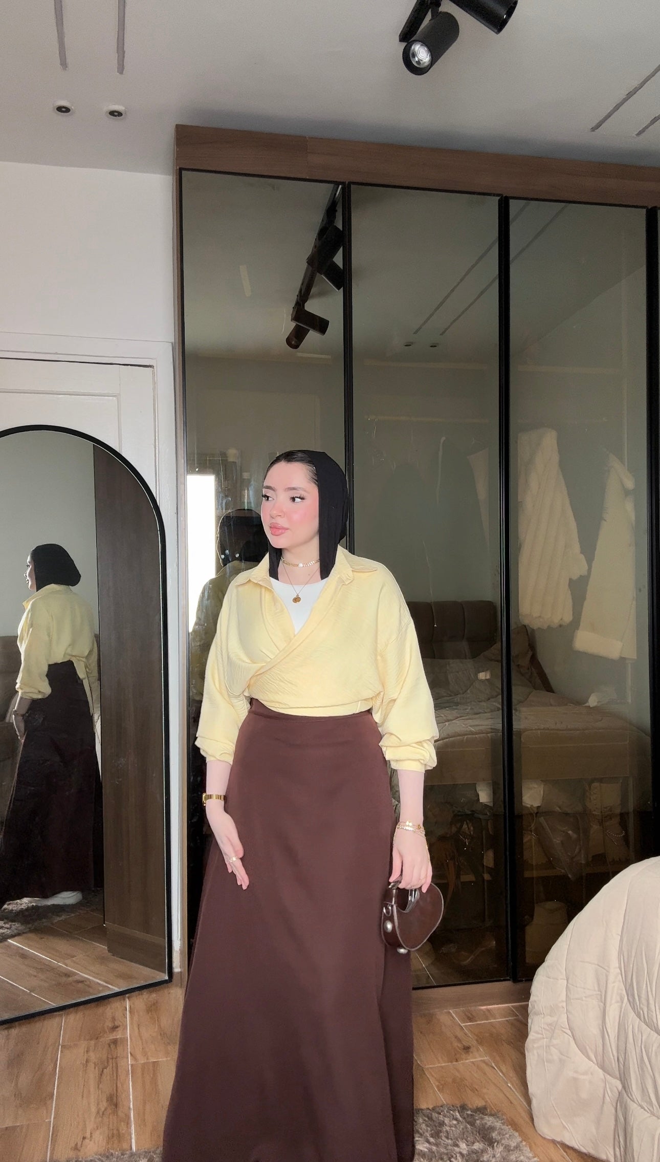 Samar — A-Line Brown Skirt