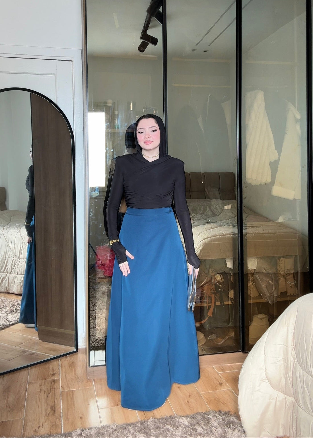 Amwaj — A-Line Petroleum Skirt