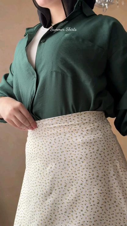 Yellow Floral skirt