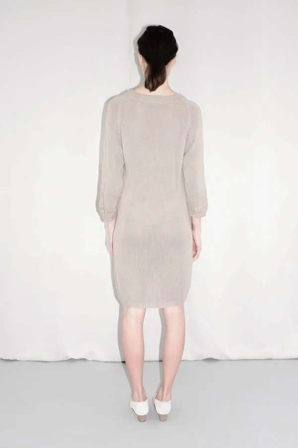 0452_WOOD WOOD COTTON NUDE DRESS