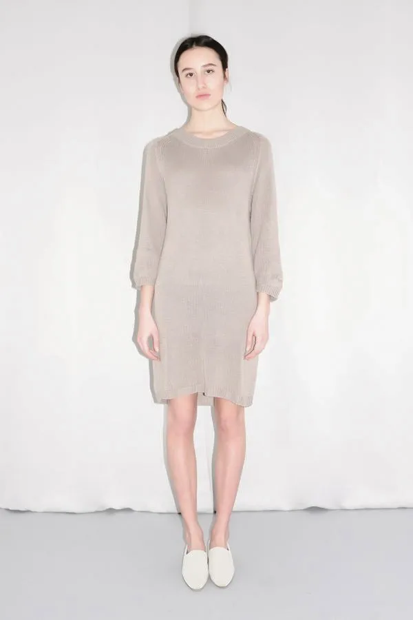 0452_WOOD WOOD COTTON NUDE DRESS