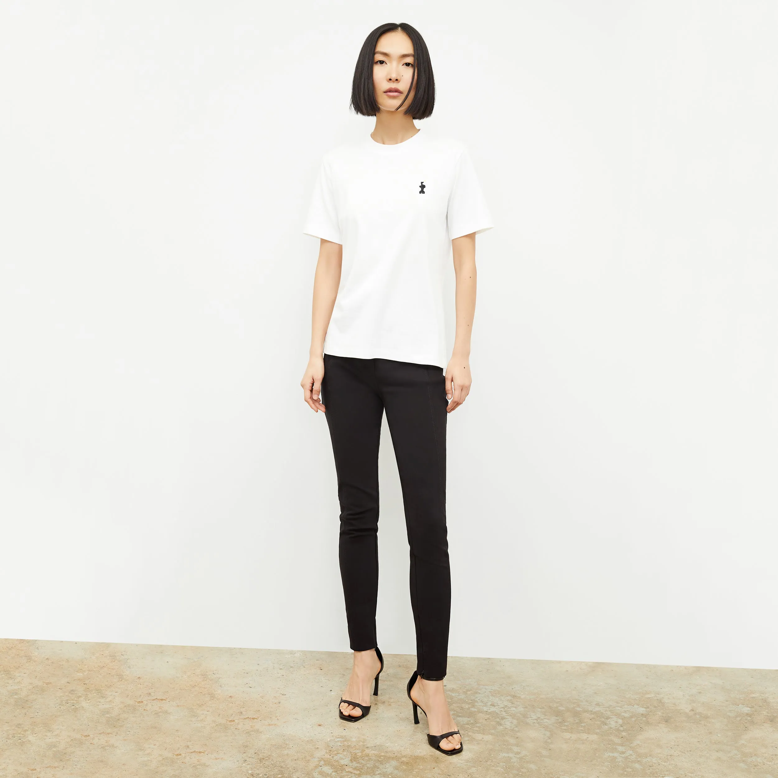 10-Year Anniversary Leslie T-Shirt - Embroidered Pima Cotton :: White