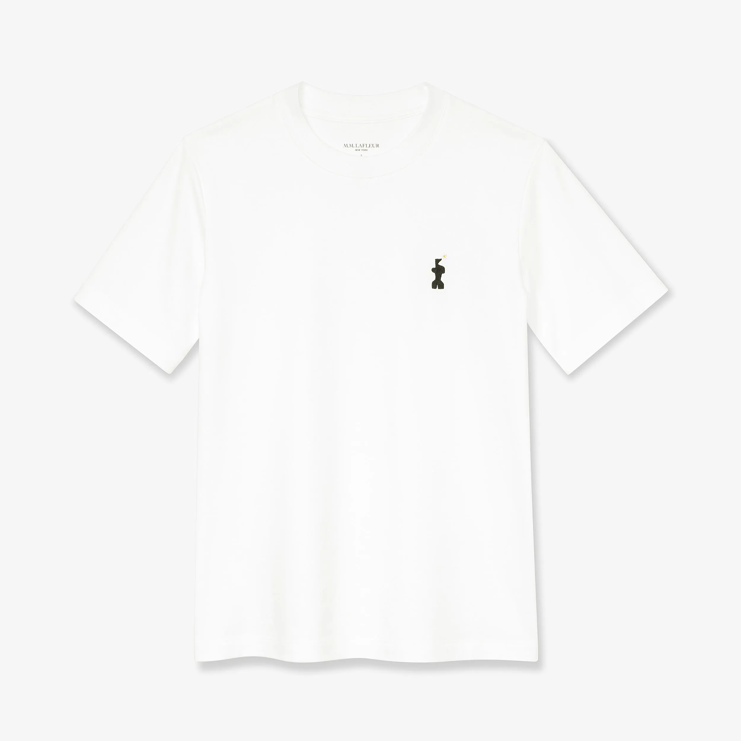 10-Year Anniversary Leslie T-Shirt - Embroidered Pima Cotton :: White