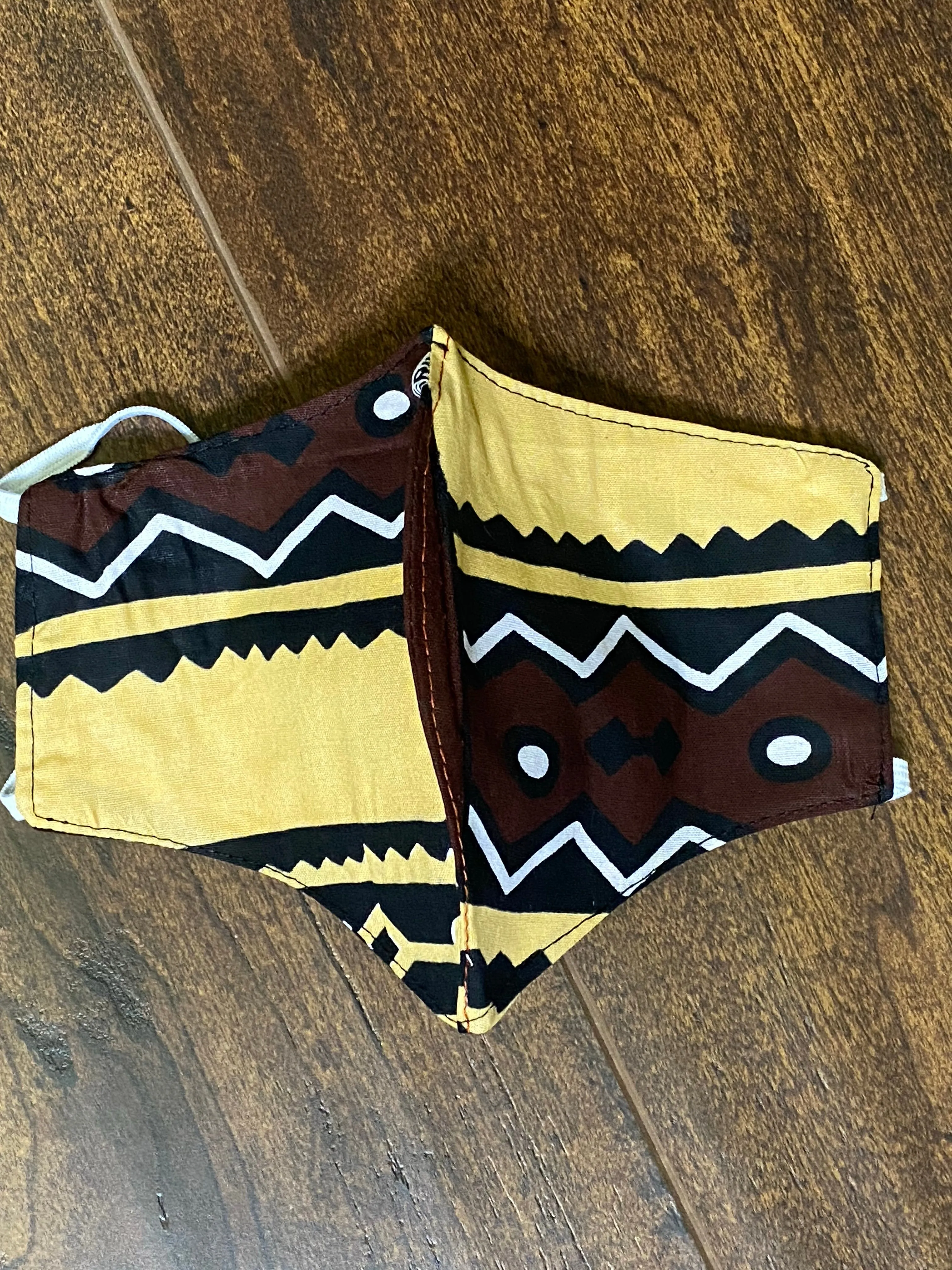 100% Cotton 2-Layered Reversible African Print Face Masks