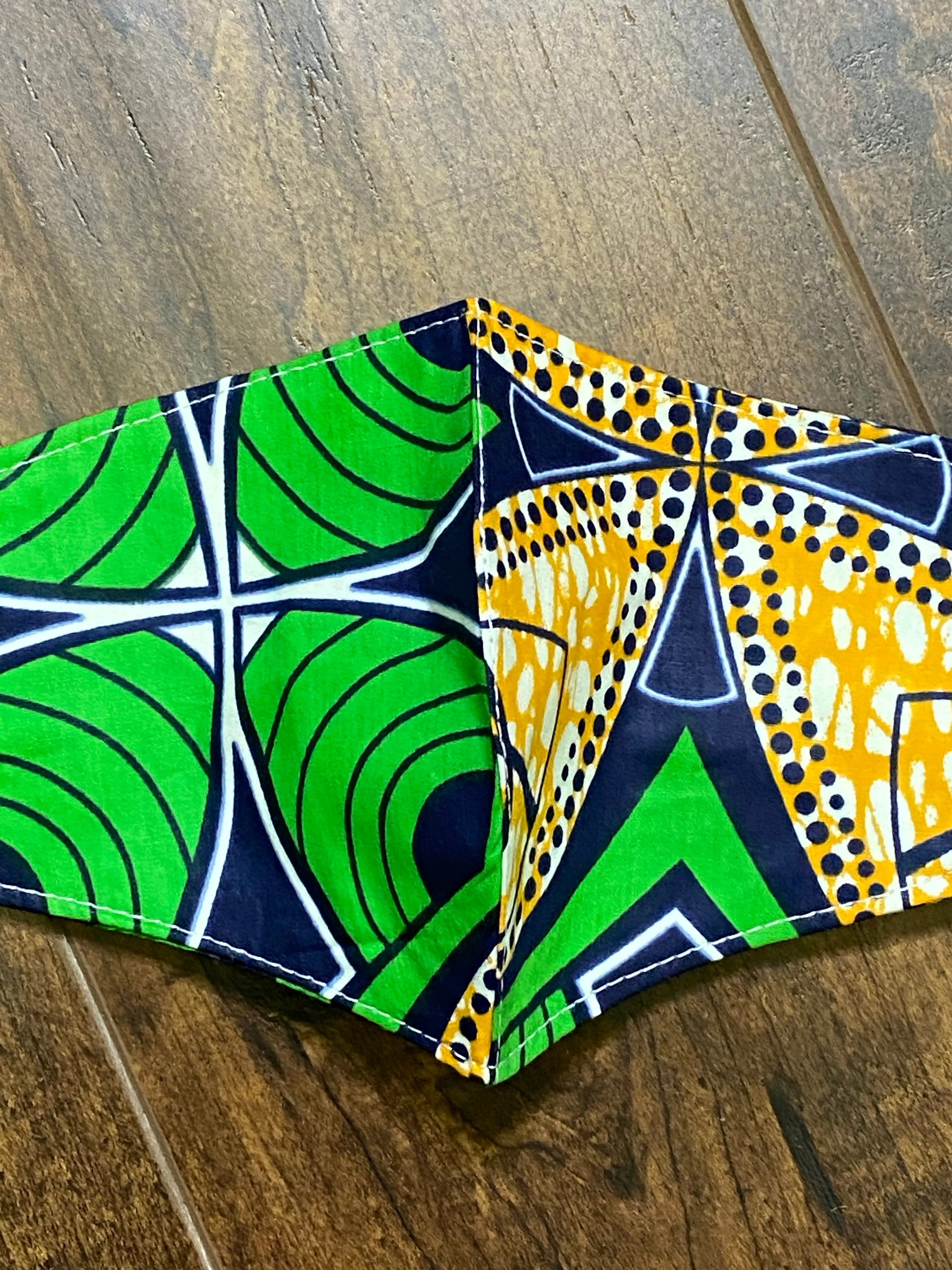 100% Cotton 2-Layered Reversible African Print Face Masks