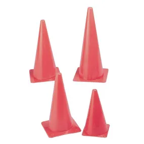 (12 Ea) Safety Cone 9 In High