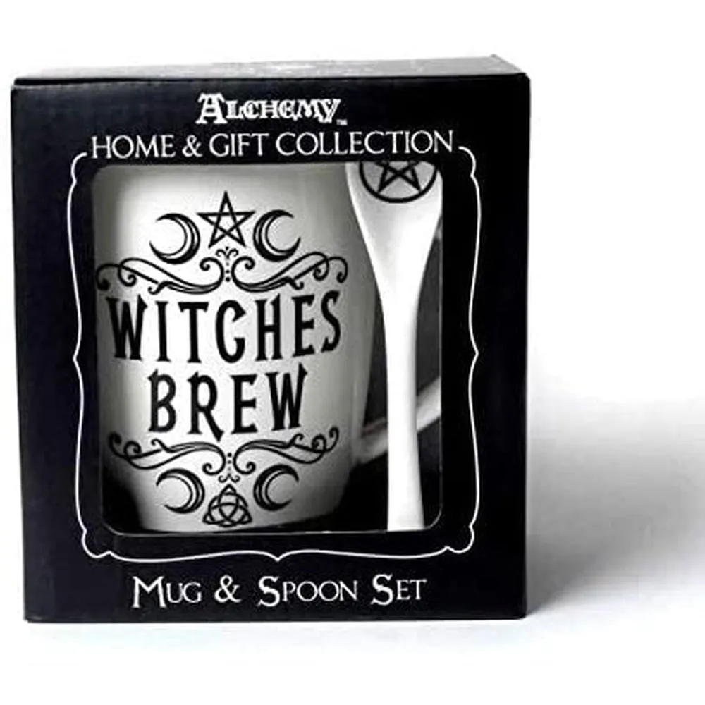 13 oz Ceramic Mug and Spoon Set - Witches Brew