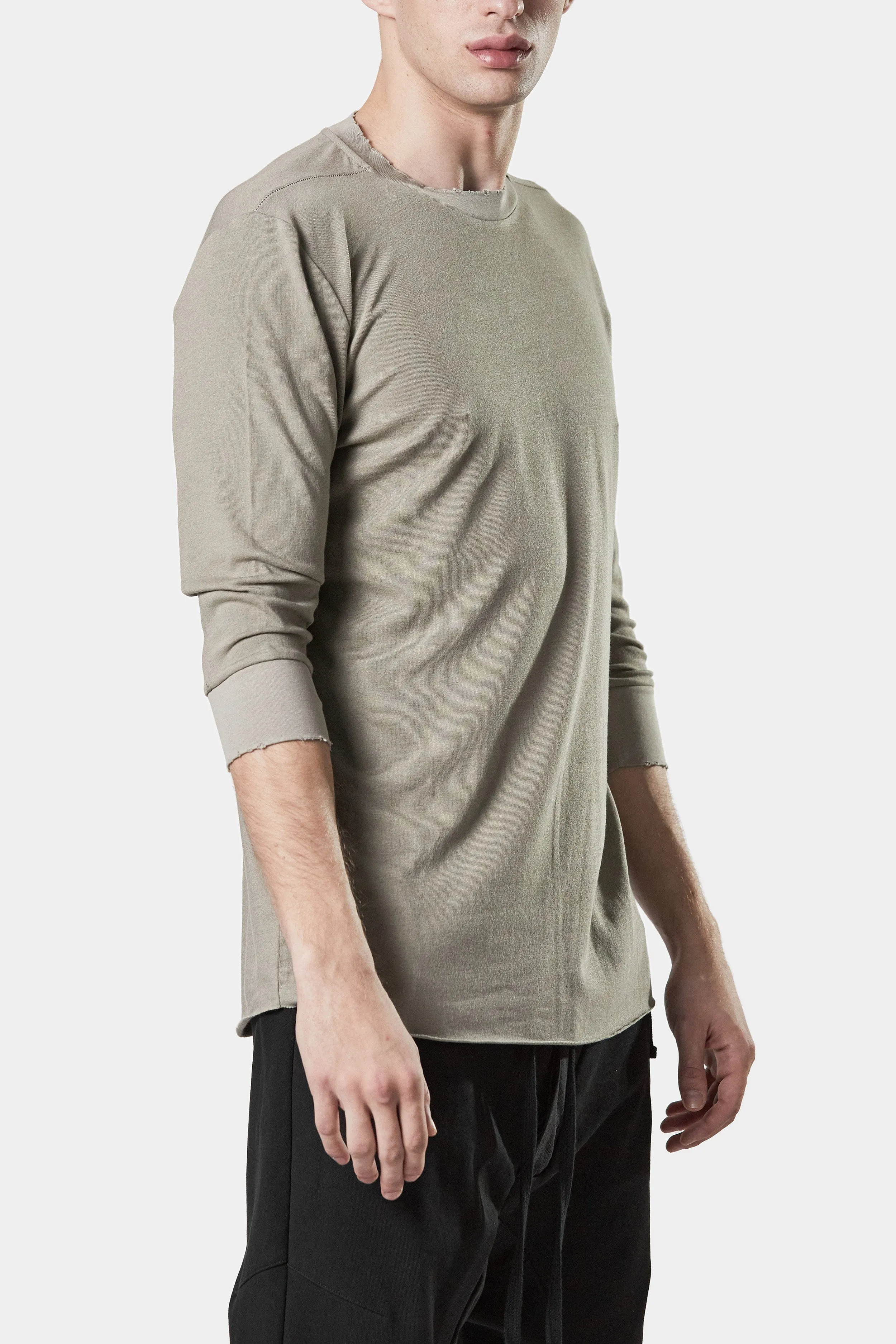 3/4 sleeve t-shirt, Beige