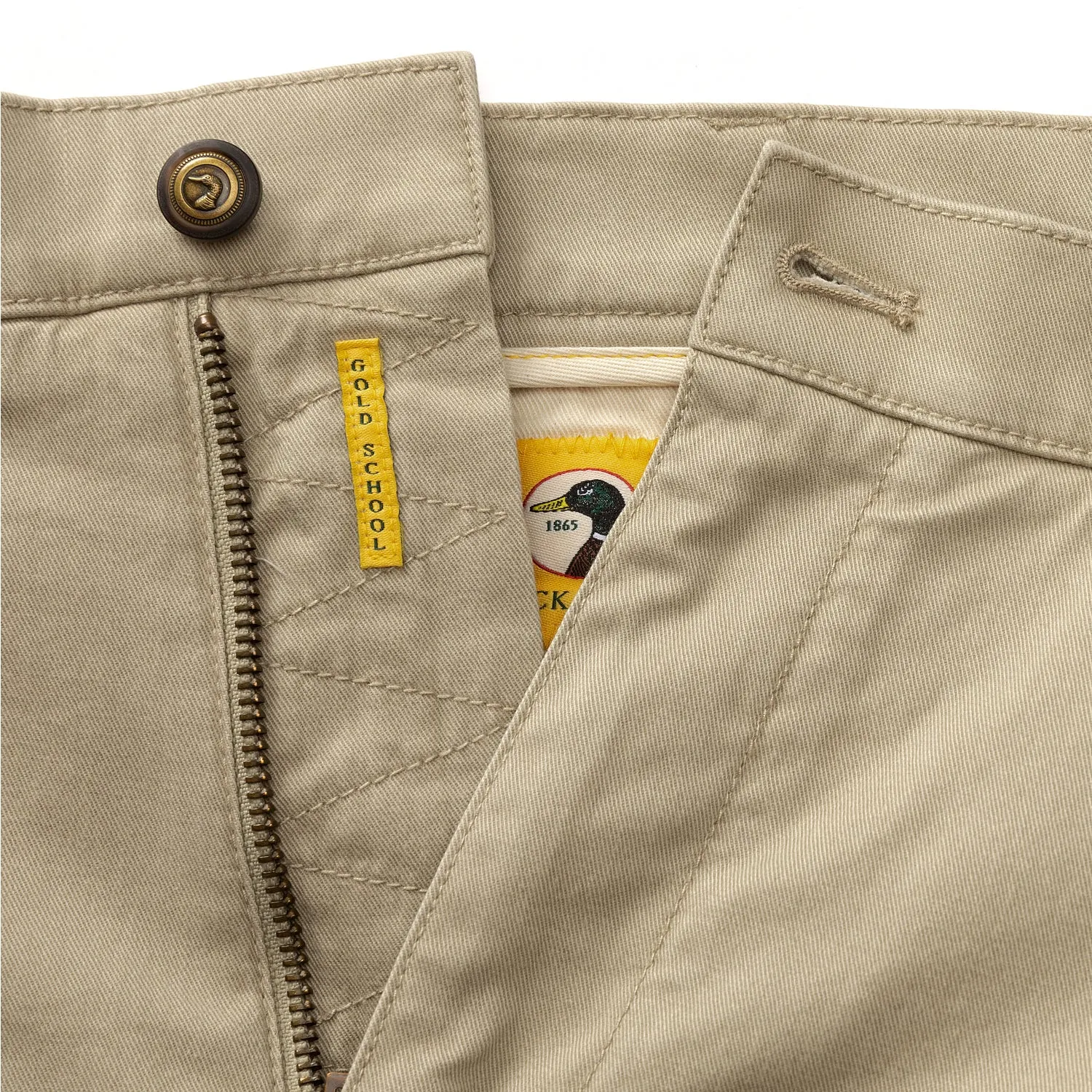 9" Gold School Chino Short - Khaki