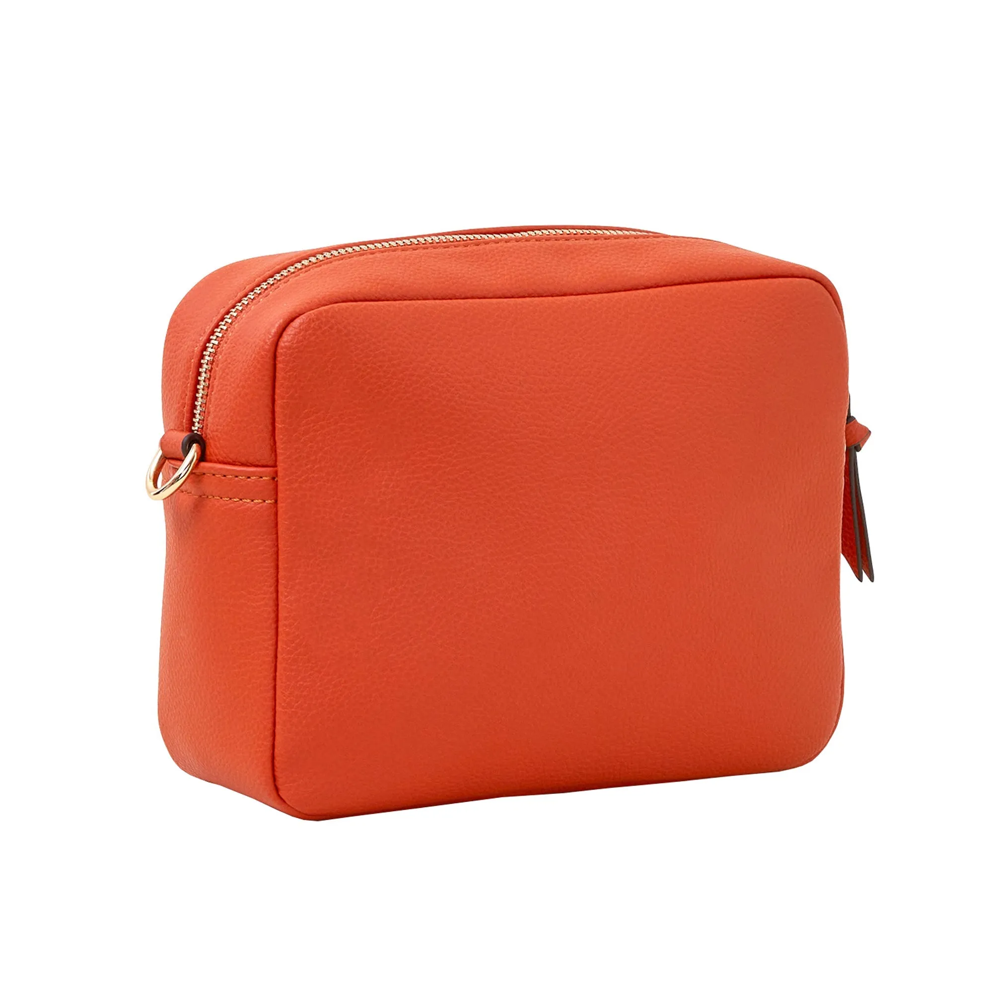 Accessorize London Women's Orange Camera Bag With Webbing Strap