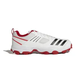 Adidas Men's Crihase Cricket Shoe (White/Black/Scarle)