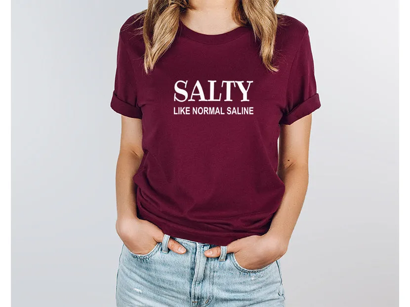 Adult Bella Canvas Tee | Salty Like Saline Tee