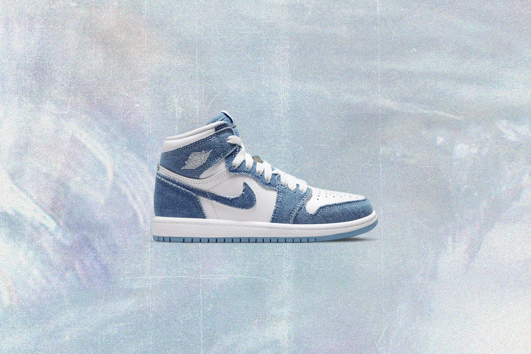 Air 1 High OG (PS) - White/Boarder Blue/Chile Red