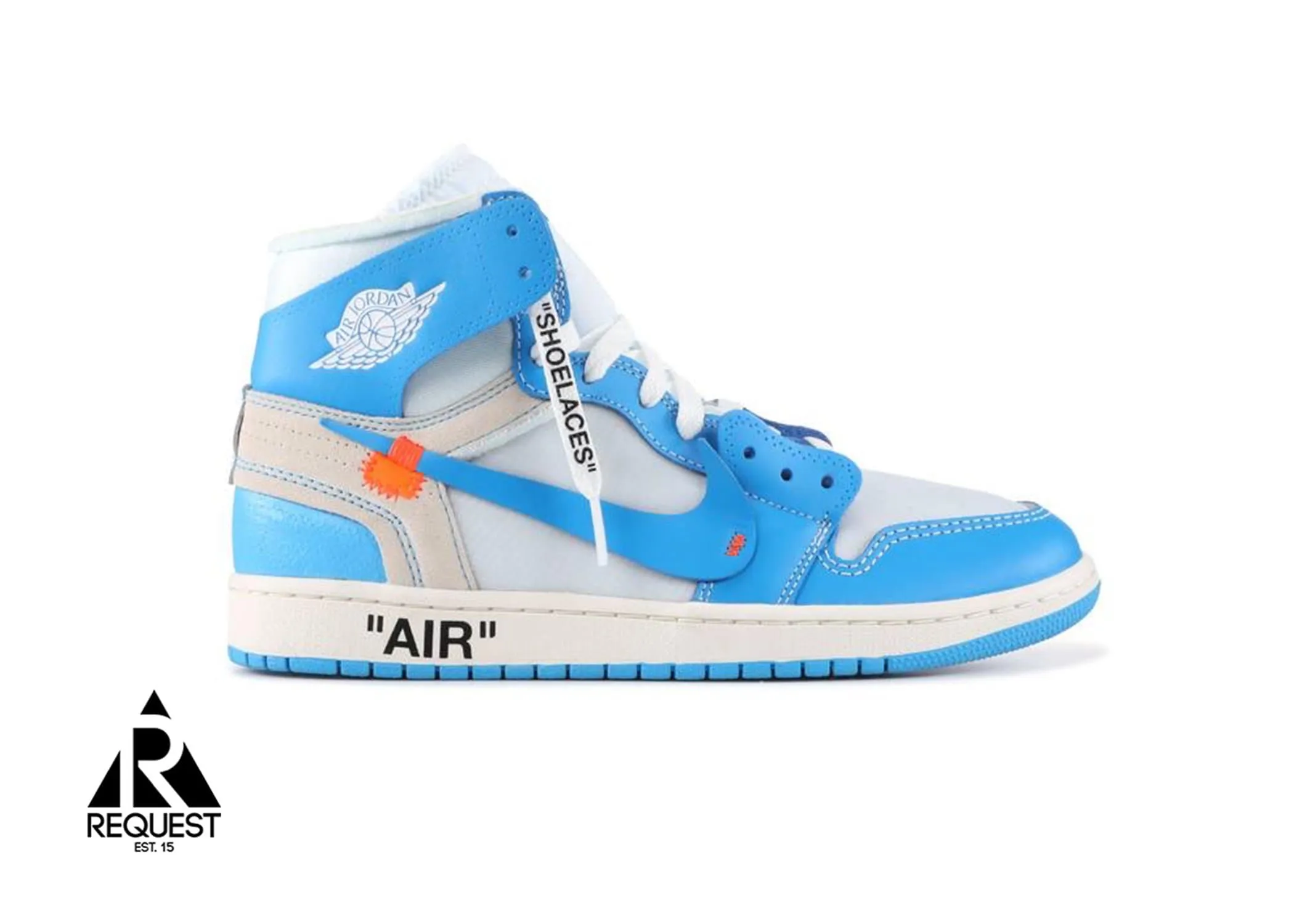 Air Jordan 1 Retro x Off White  University Blue “UNC”