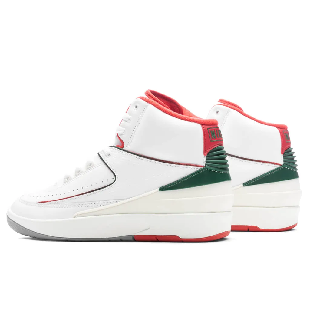 Air Jordan 2 Retro 'Italy' - White/Fire Red