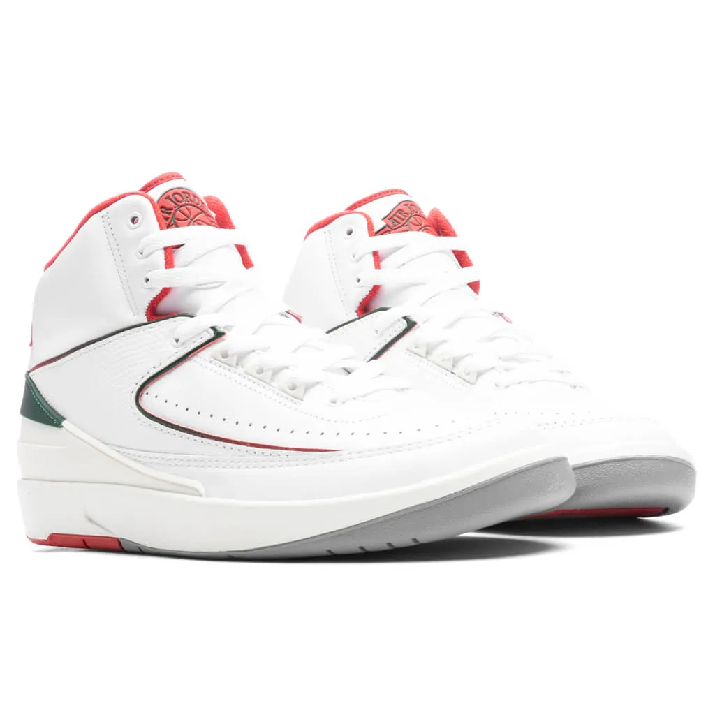 Air Jordan 2 Retro 'Italy' - White/Fire Red