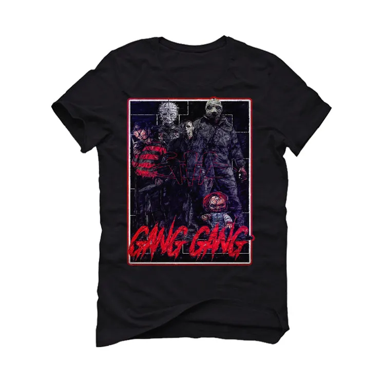 Air Jordan 4 "Red Cement" Black T-Shirt (GANG GANG)