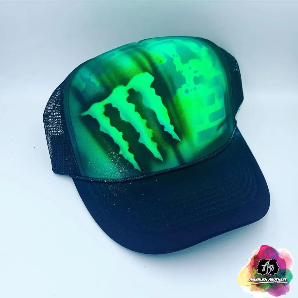 Airbrush Monster Logo Hat Design