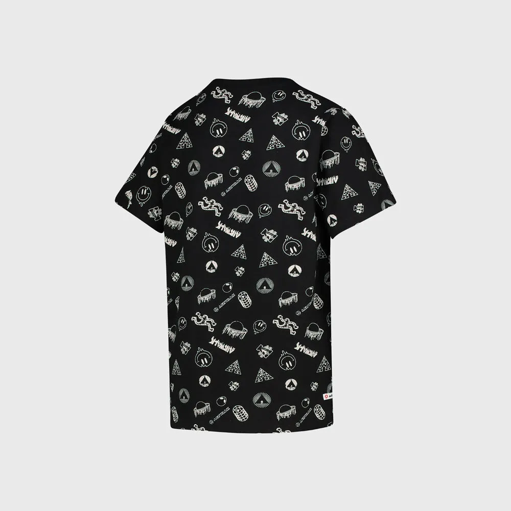 Airwalk Youth Curb Tee Black/Multi _ 180271 _ Black