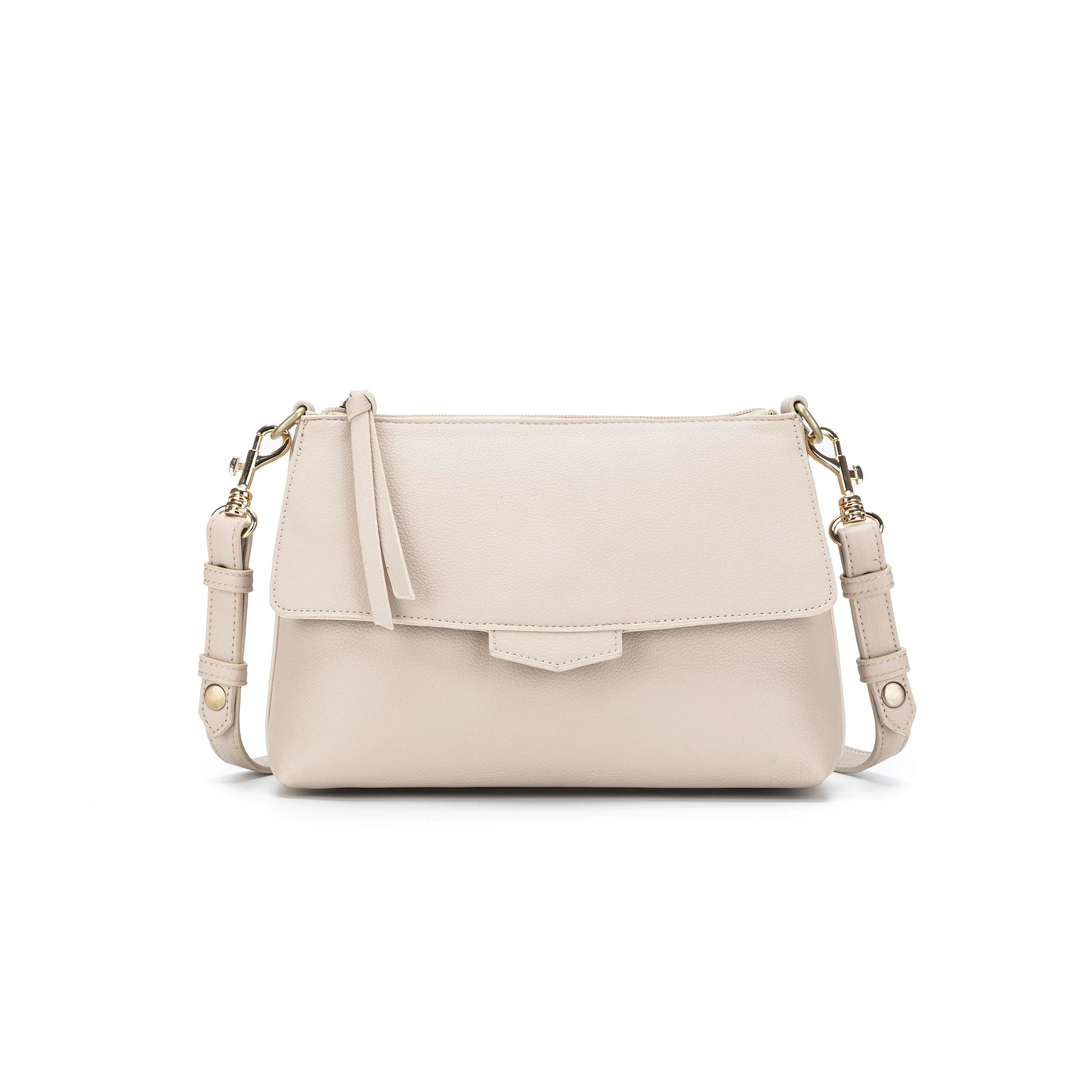 Alessia Oatmeal Crossbody Bag