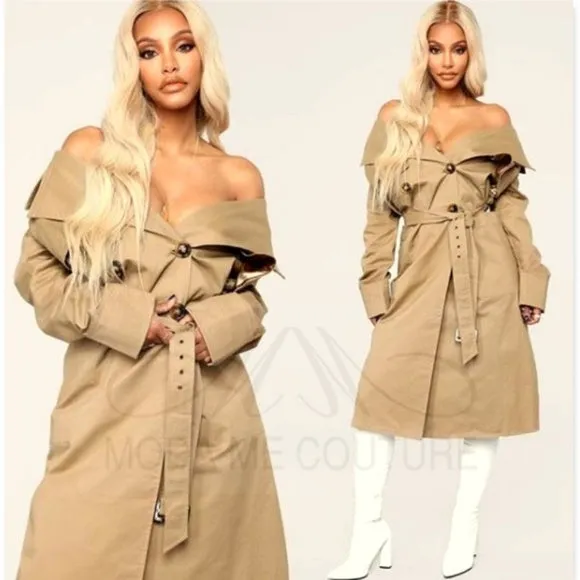 ALEX Cotton Pocketed Trench Coat