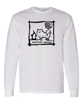 American Eskimo Dog - Cavern Canine - Long Sleeve T-Shirt