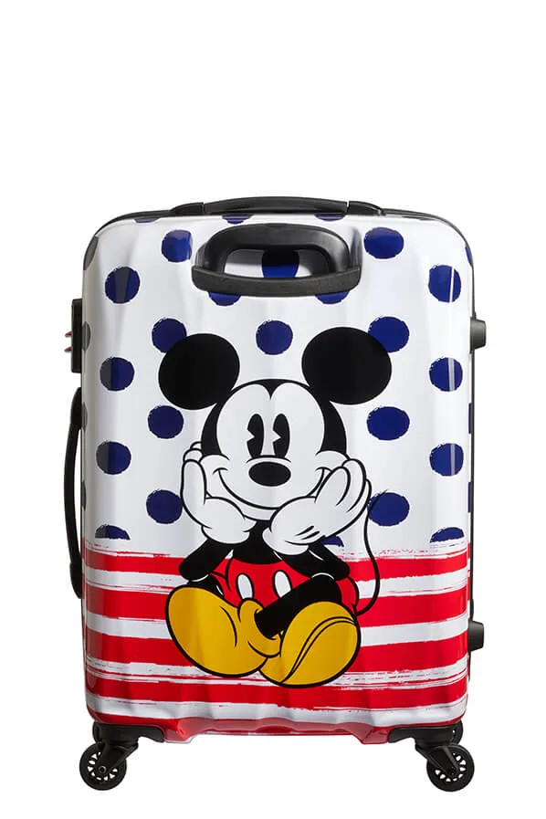 American Tourister Disney Legends 65cm Alfatwist Spinner | Mickey Blue Dot