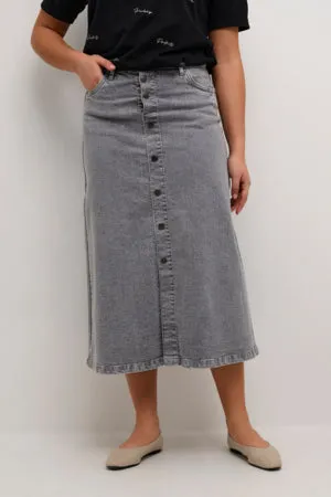 Ami Grey Denim Skirt