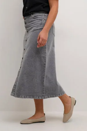 Ami Grey Denim Skirt