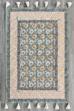 ANANTA - BLOCK PRINTED COTTON RUG