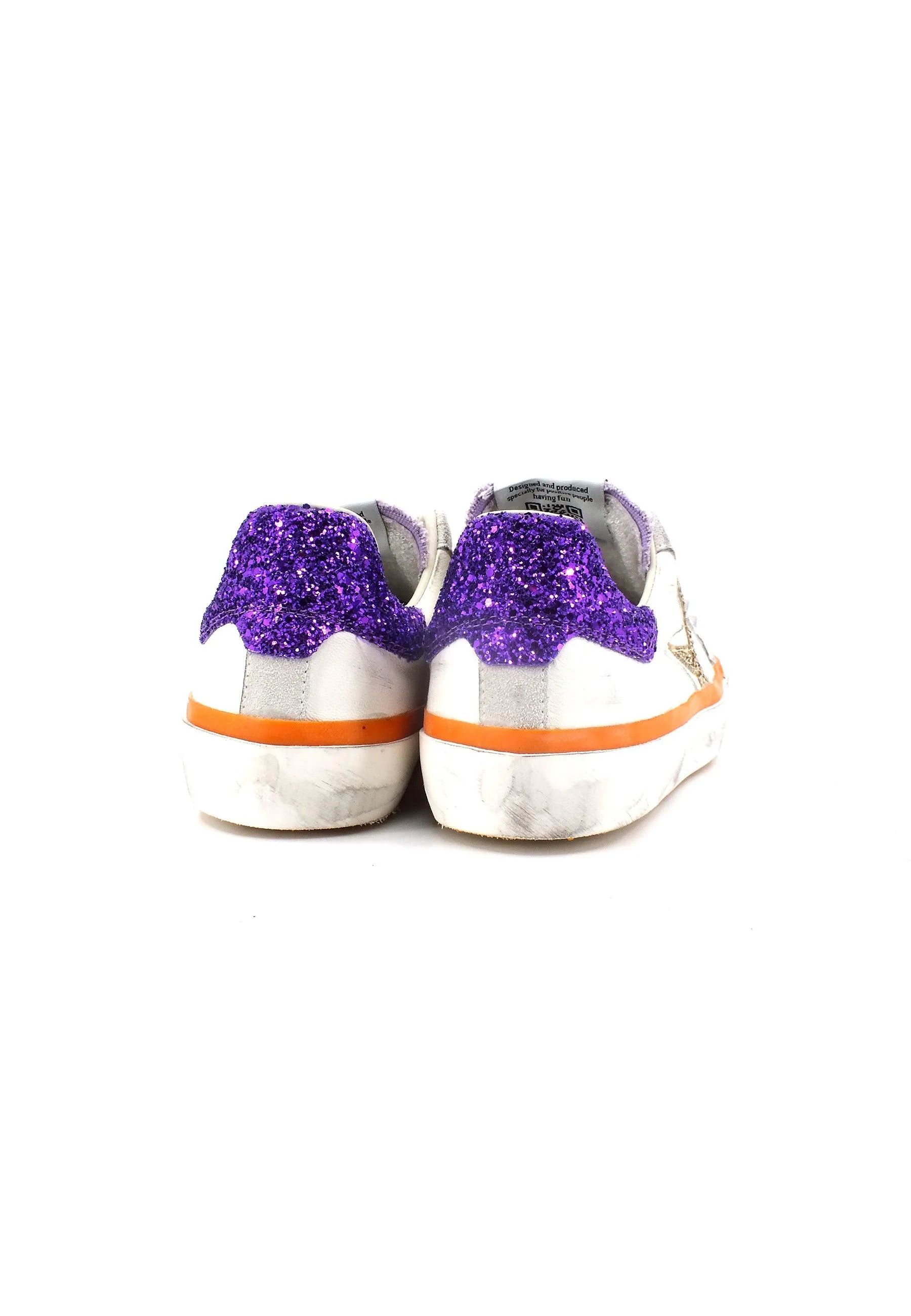 ARCHIVIO 22 Sneaker Donna White Purple STUD787