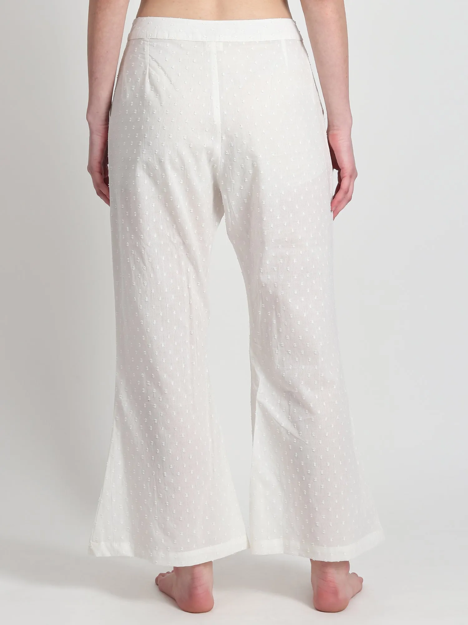 Arden White Cotton pants