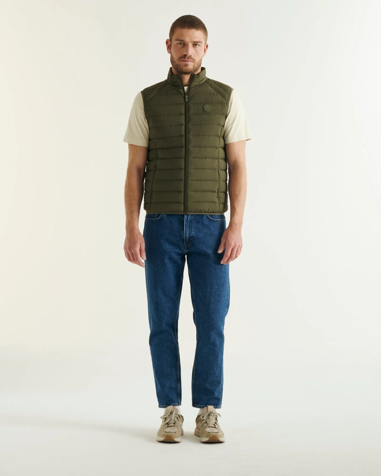 Army Arafo stretch sleeveless puffer jacket