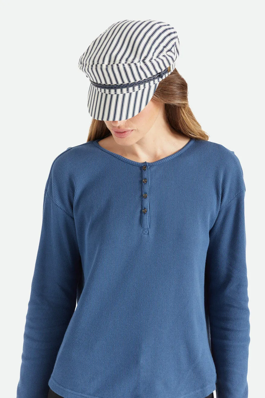 Ashland Cap - Dove Stripe